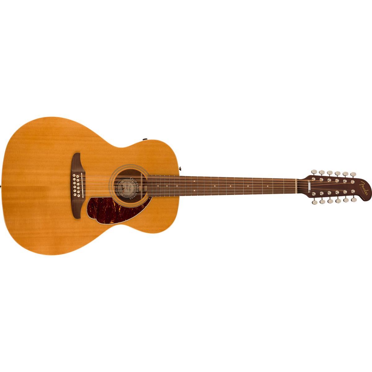 Fender Villager 12-String Acoustic Guitar Aged Natural w/ Tortoiseshell Pickguard - 0970792134