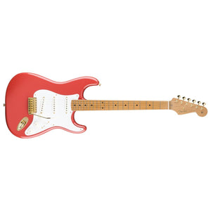 Fender Limited Edition Vintera II 50s Stratocaster Electric Guitar Roasted MN Fiesta Red - MIM 0149012340