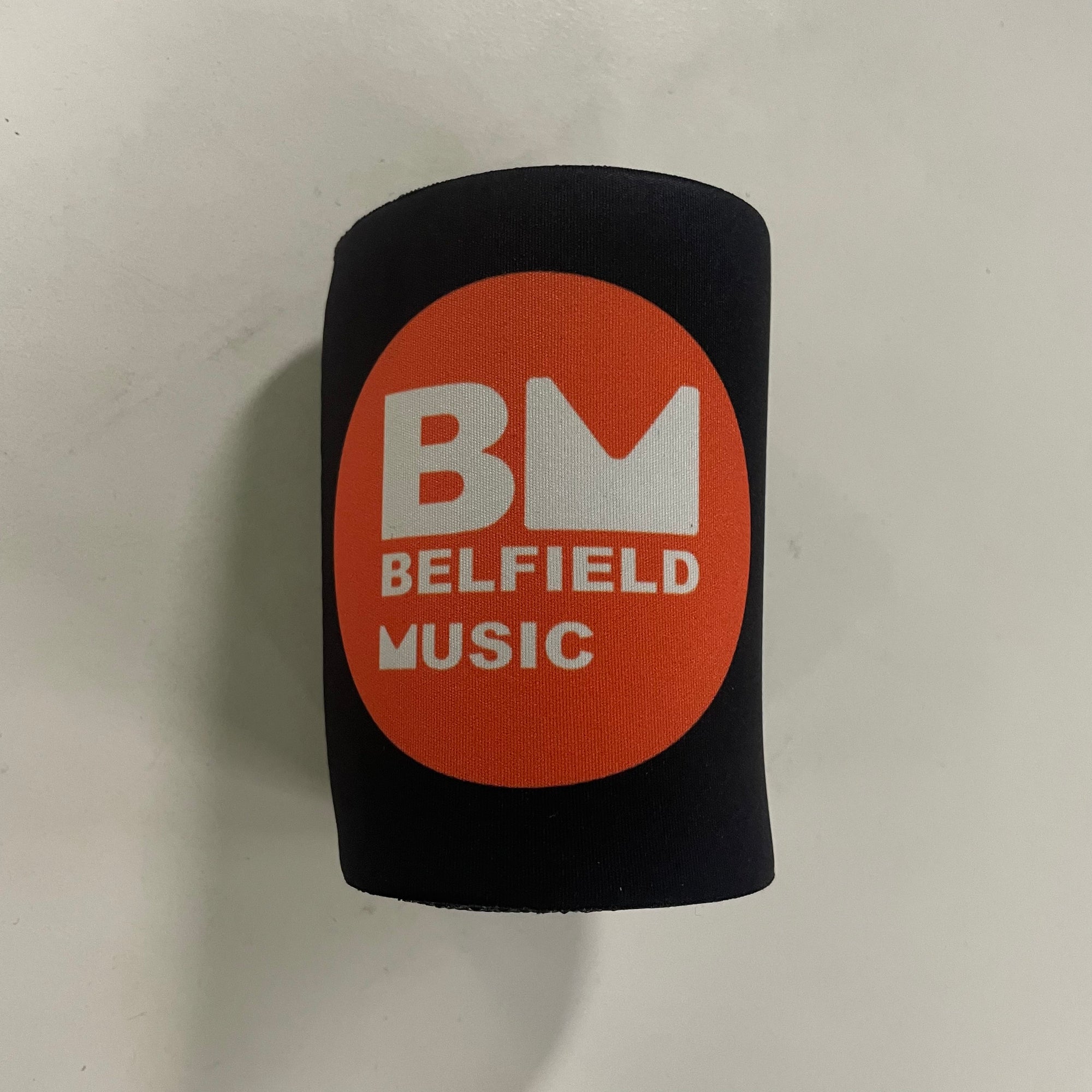 BM Can Cooler / Stubby Holder Black w/ Belfield Music Logo