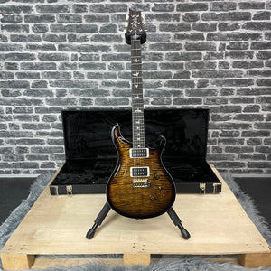 PRS Paul Reed Smith Core Custom 24 Electric Guitar Yellow Tiger Smokeburst - Pattern Thin Neck 10 Top