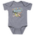 Gibson Born To Rock Baby Onesie Gray 0/3M