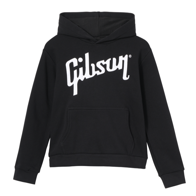 Gibson Kids Logo Pullover Hoodie Black Medium