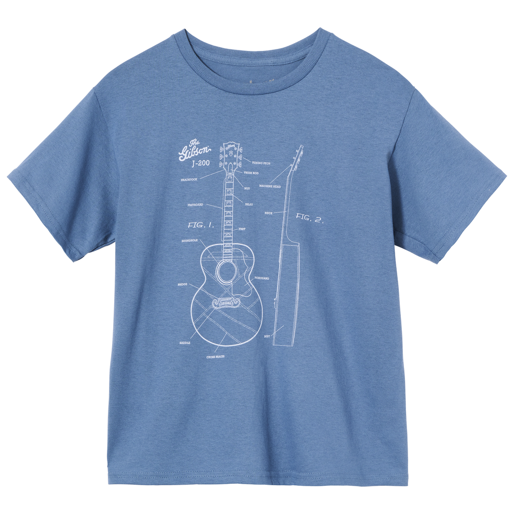 Gibson Kids Gibson USA T-Shirt Royal Blue Large