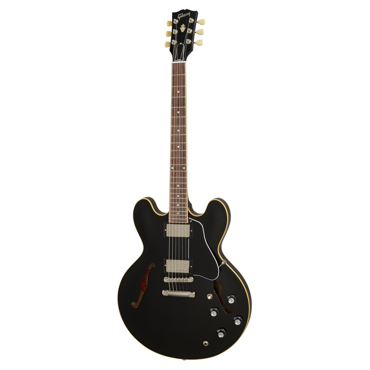 Gibson ES-335 Electric Guitar Semi-Hollow Vintage Ebony - ES3500VYNH1