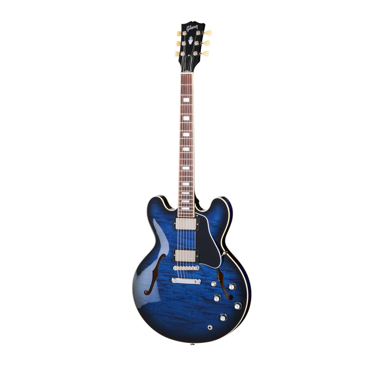 Gibson ES-335 Figured Electric Guitar Semi-Hollow Custom Colour Deep Ocean Burst - ES35F00DPNH1