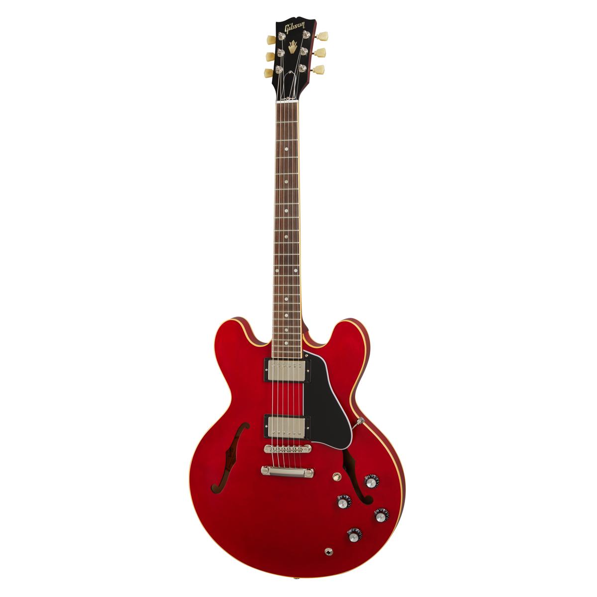 Gibson ES-335 Satin Electric Guitar Semi-Hollow Satin Cherry - ES35S00WCNH1