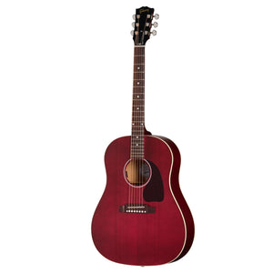 Gibson J-45 Special Acoustic Guitar Satin Wine Red w/ Pickup & Hardcase - MCRS45SPCWR