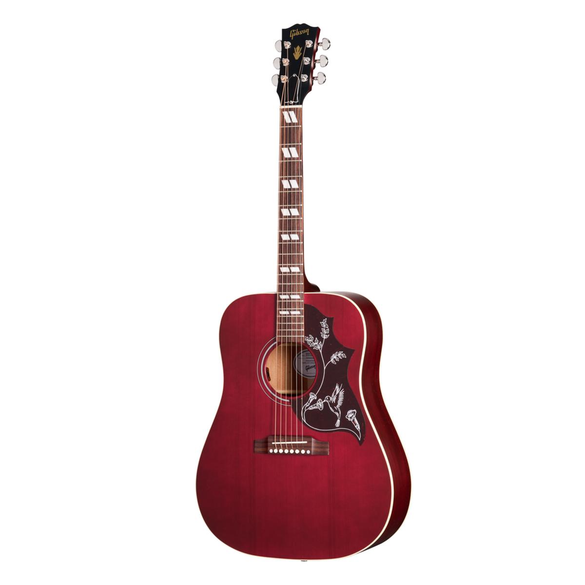 Gibson Hummingbird Special Acoustic Guitar Satin Wine Red w/ Pickup & Hardcase - MCSSHBSPCWR