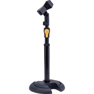 Hercules MS100BPLUS Microphone Stand Short Straight H-Base w/ EZ Grip