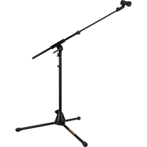 Hercules MS520B PRO Low Profile Tripod Base Mic Stand w/ Telescopic Boom