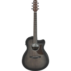 Ibanez AAM70CETBN Acoustic Guitar Transparent Charcoal Burst w/ Pickup & Cutaway