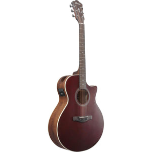 Ibanez AE100BUF Acoustic Guitar Burgundy Flat w/ Pickup & Cutaway