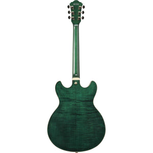 Ibanez AS93FM Electric Guitar Transparent Moss Green