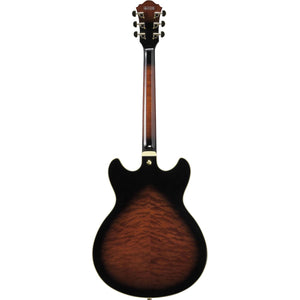 Ibanez AS93QMSP Electric Guitar Dark Brown Sunburst