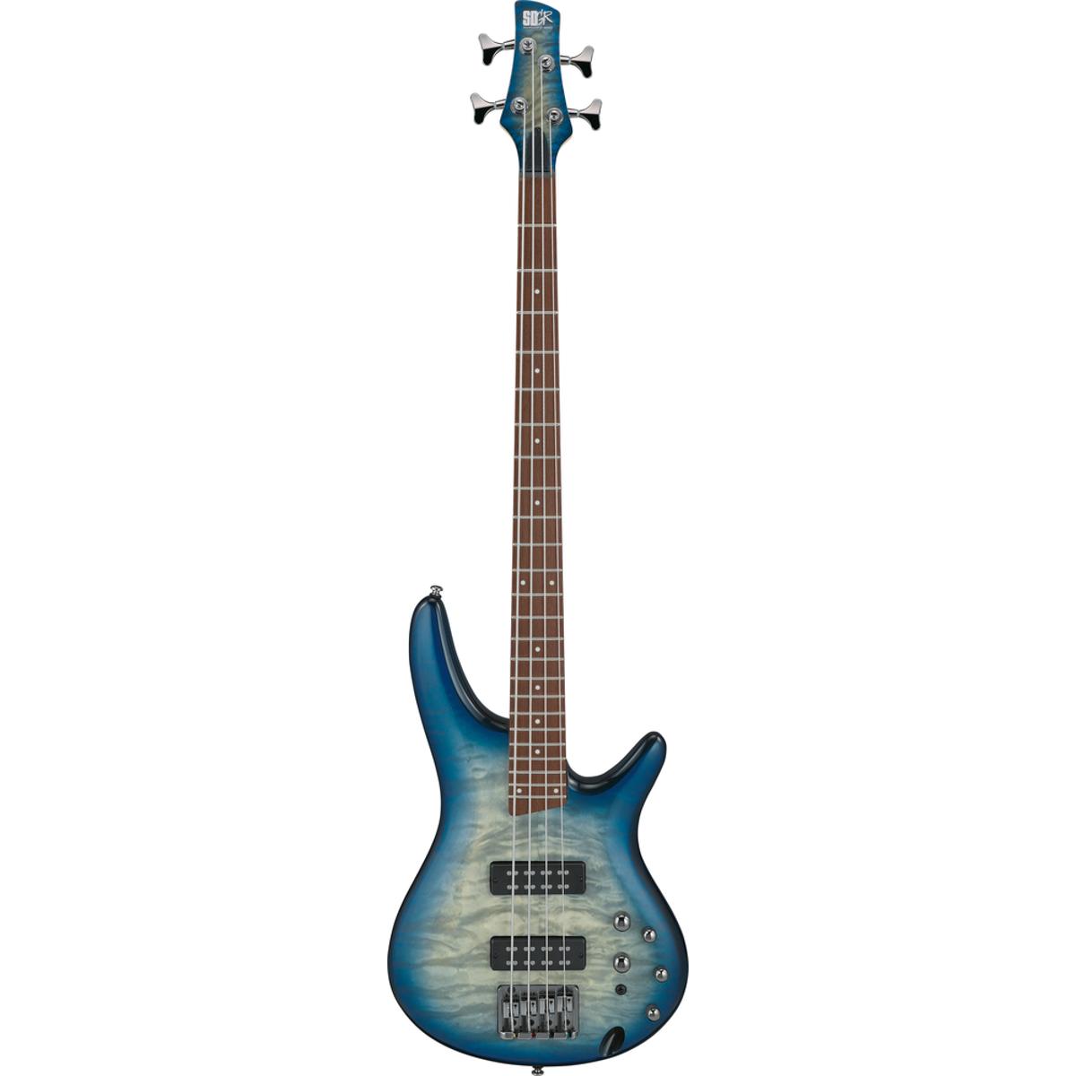 Ibanez SR400EQM Bass Guitar Stained Cosmic Blue Starburst