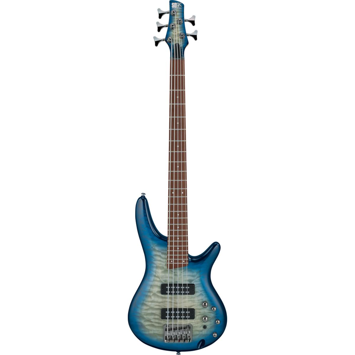 Ibanez SR405EQM Bass Guitar 5-String Stained Cosmic Blue Starburst