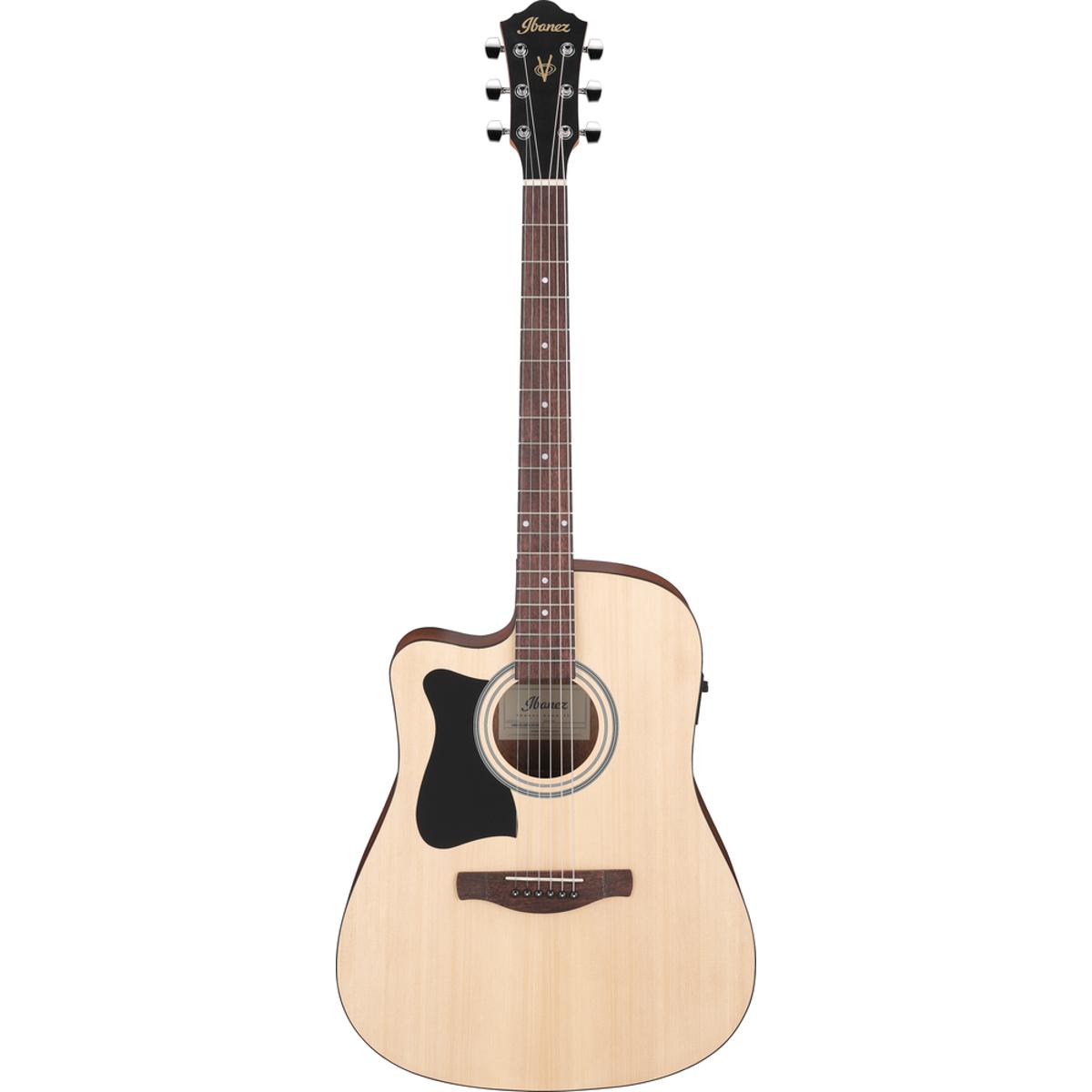 Ibanez V40LCE Acoustic Guitar Dreadnought Left Handed Open Pore Natural w/ Pickup & Cutaway - V40LCE-OPN