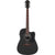 Ibanez V44CE Acoustic Guitar Weathered Black Open Pore