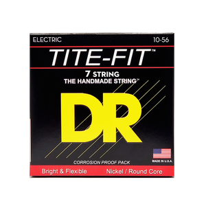 DR TITE-FIT MT7-10 Nickel Plated Electric Guitar Strings: 7-String Medium 10-56