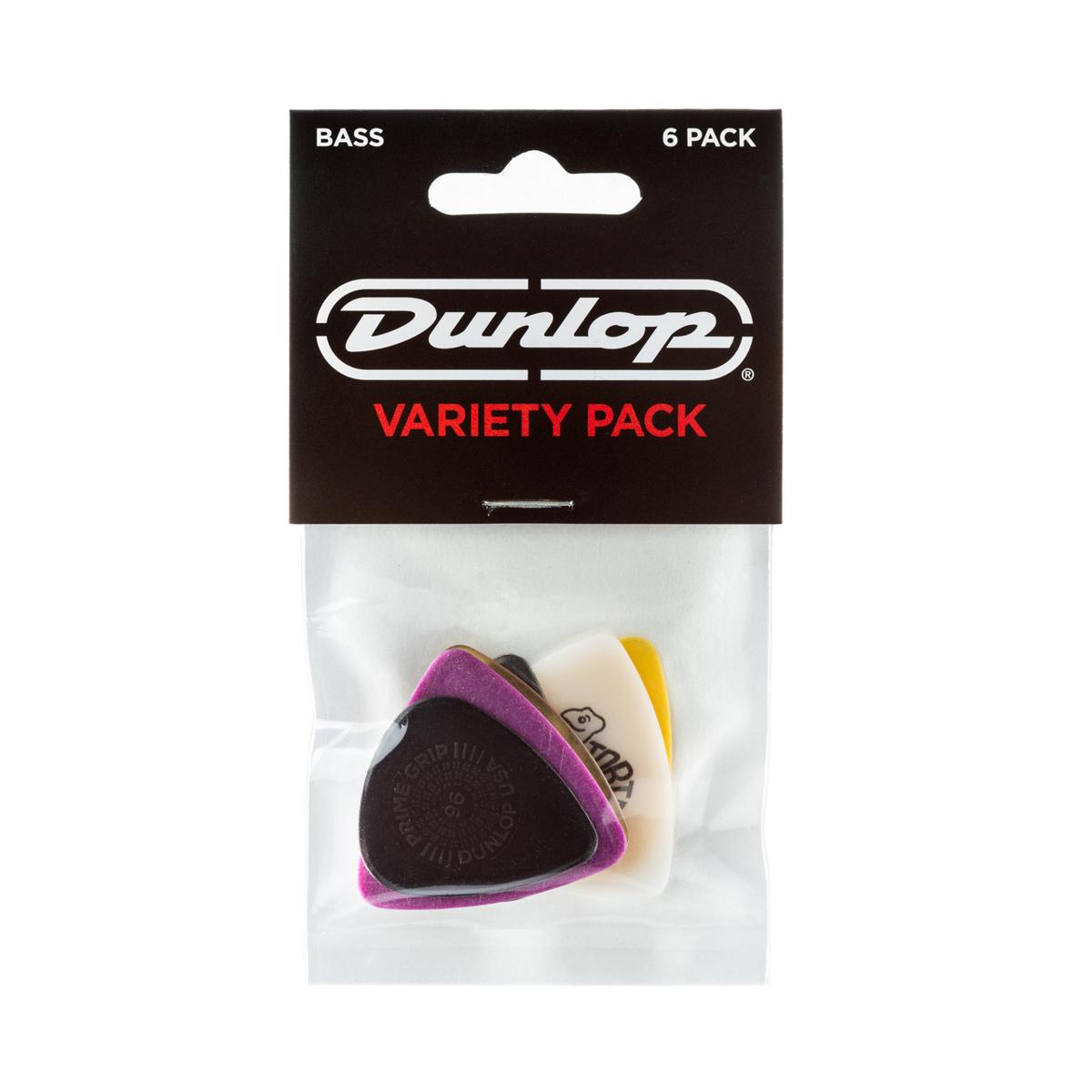 Jim Dunlop Bass Guitar Picks Variety Pack Assorted (6 Picks) - JPVP117