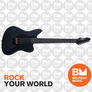 ESP LTD AW-XJ7 Baritone Alex Wade Signature Electric Guitar 7-String Black Satin w/ EVERTUNE & Dimarzio