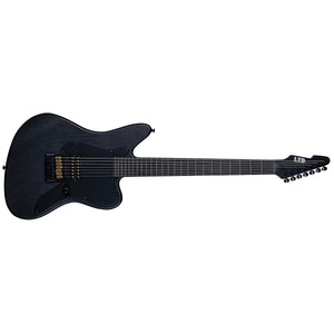 ESP LTD AW-XJ7 Baritone Alex Wade Signature Electric Guitar 7-String Black Satin w/ EVERTUNE & Dimarzio