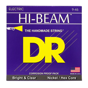 DR HI-BEAM LHR-9/46 Nickel Plated Electric Guitar Strings: Light to Medium 9-46