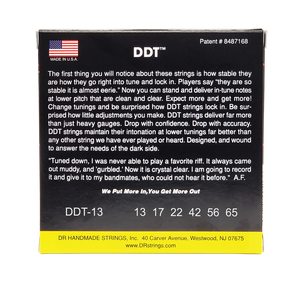 DR DDT DDT-13 Drop Down Tuning Electric Guitar Strings: Super Heavy 13-65