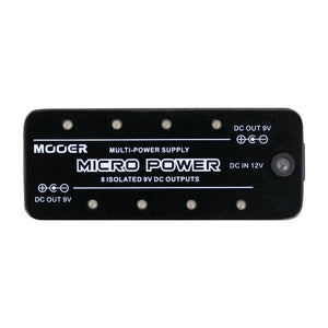 Mooer Micro Power 8-Port Effects Pedal Power Supply