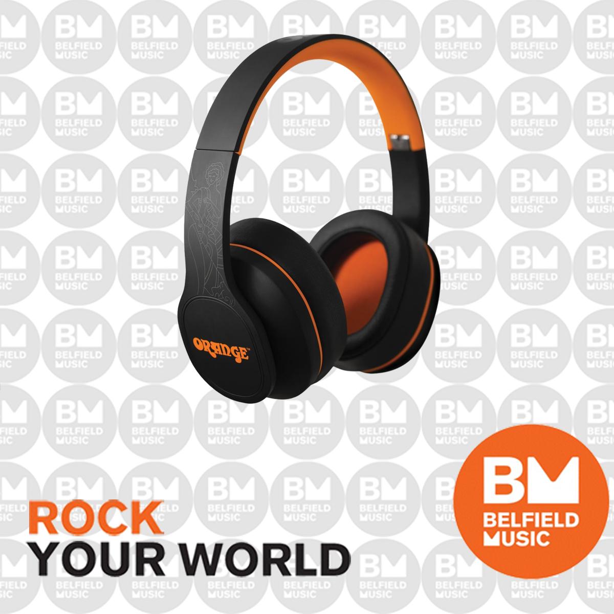 Orange Crest Edition MkII Wireless Over Ear Headphones Belfield