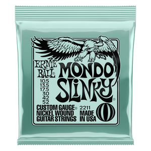 Ernie Ball 2211 Electric Guitar Strings Slinky Nickel Wound Mondo 10.5-52