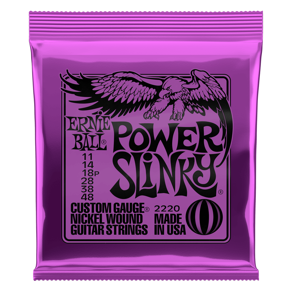 10 x Ernie Ball 2220 Electric Guitar Strings Slinky Nickel Wound Power 11-48