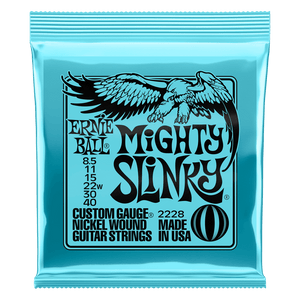 Ernie Ball 2228 Electric Guitar Strings Slinky Nickel Wound Mighty 8.5/40