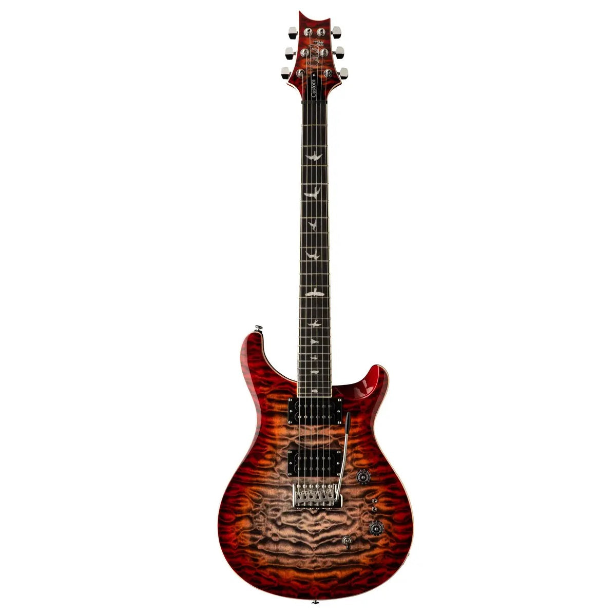 PRS Paul Reed Smith SE Custom 24 08 Quilt Electric Guitar Quilted Maple Charcoal Cherry Burst