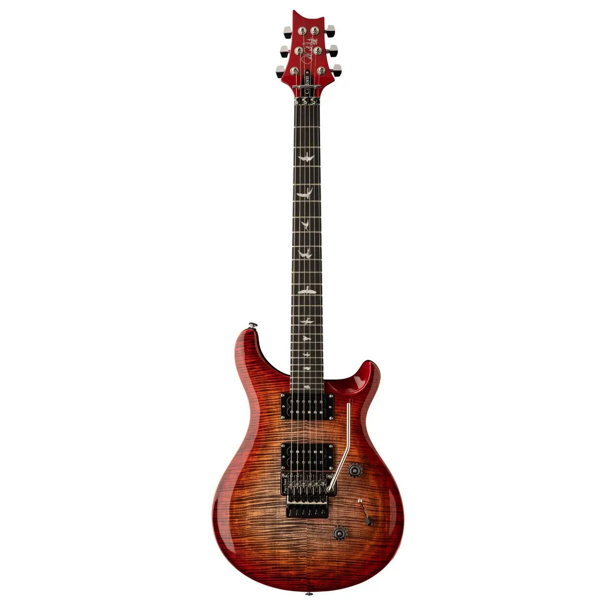 PRS Paul Reed Smith SE Custom 24 Electric Guitar Charcoal Cherry Burst w/ Floyd Rose