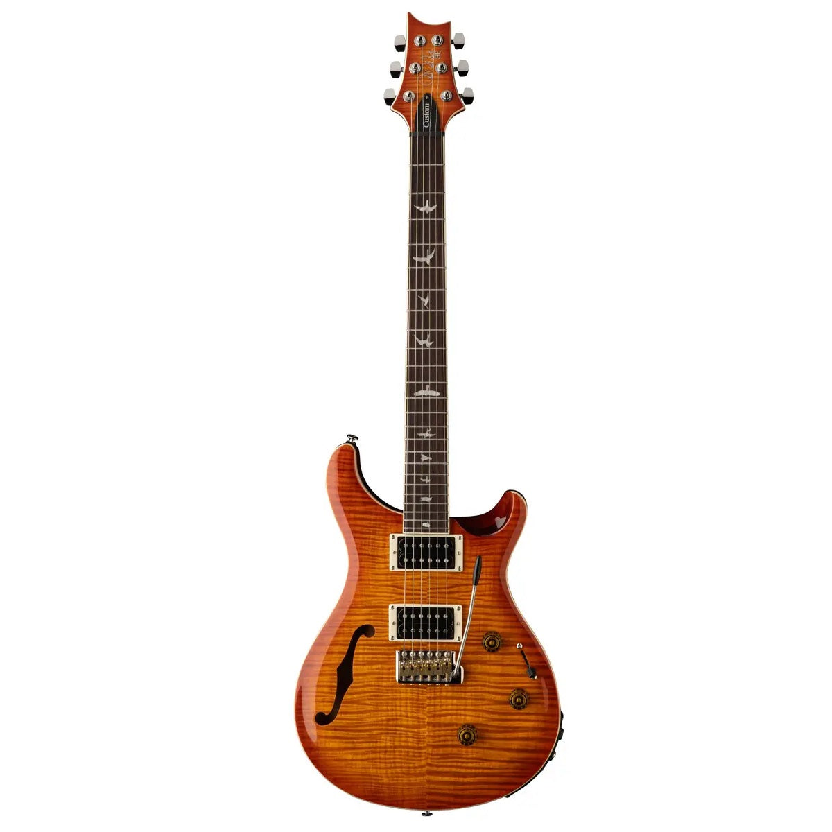 PRS Paul Reed Smith SE Custom 24 Semi Hollow Piezo Electric Guitar Vintage Sunburst