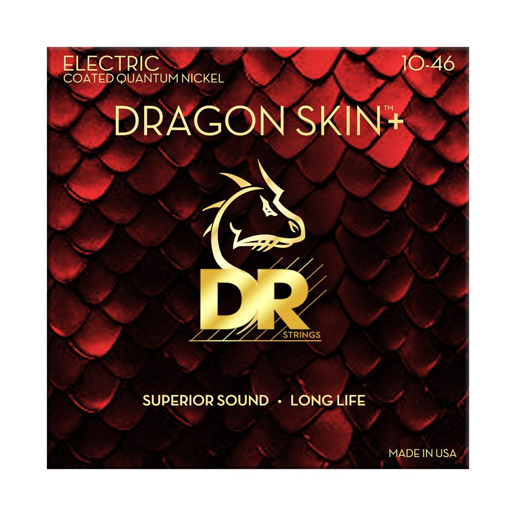 DR Dragon Skin+ DEQ-10 Electric Guitar Strings: 10-46