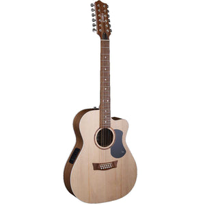 Pratley Classic Series OM Acoustic Guitar 12-String All Solid Bunya Top, Blackwood Back & Sides w/ Cutaway & Pickup