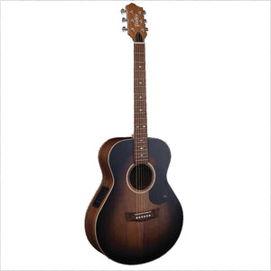 Pratley Premier Concert Acoustic Guitar All Solid Blackwood Vintage Black Burst Top w/ Pickup