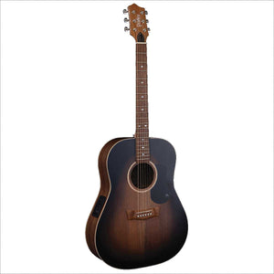 Pratley Premier Dreadnought Acoustic Guitar All Solid Blackwood Vintage Black Burst Top w/ Pickup