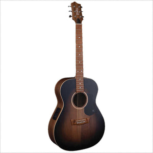 Pratley Premier OM Acoustic Guitar All Solid Blackwood Vintage Black Burst Top w/ Pickup