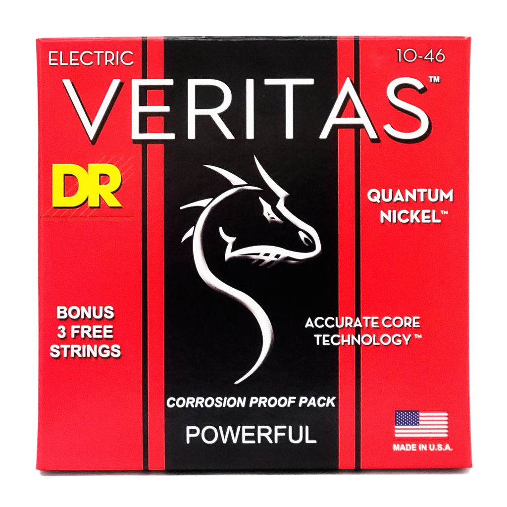 DR VERITAS VTE-10 Coated Core Technology Electric Guitar Strings: Medium 10-46