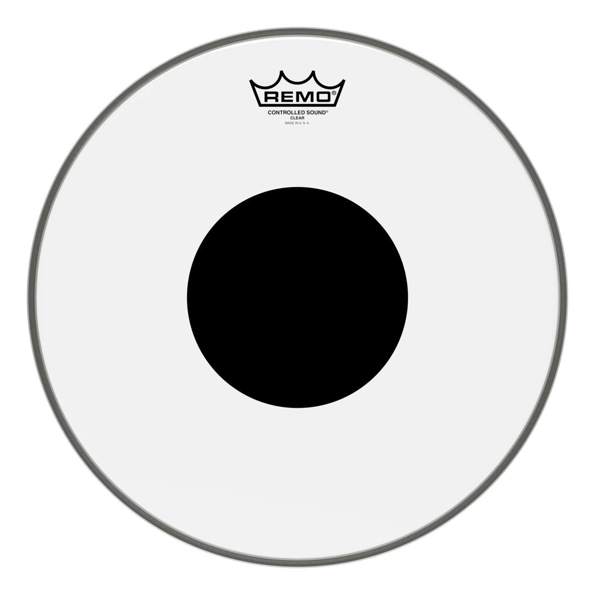 Remo CS-0312-10 Controlled Sound Drum Head Skin 12 inch Clear 12'' w/ Black Dot