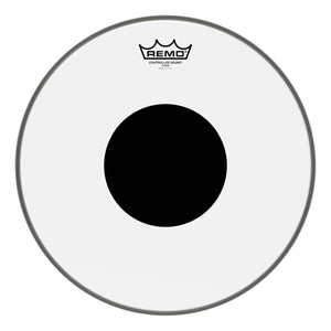 Remo CS-0315-10 Controlled Sound Drum Head Skin 15 inch Clear 15" w/ Black Dot