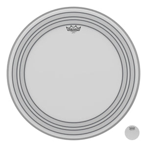 Remo PW-1122-00 Powersonic Bass Drum Head Skin 22 Inch Coated 22"