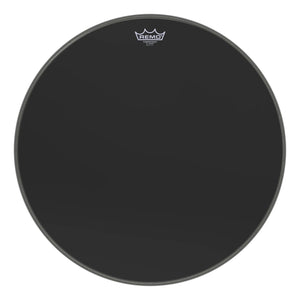 Remo P3-1022-ES Powerstroke 3 Bass Drum Head Skin 22 Inch Ebony 22" PS3 w/ Black DynamO Ring