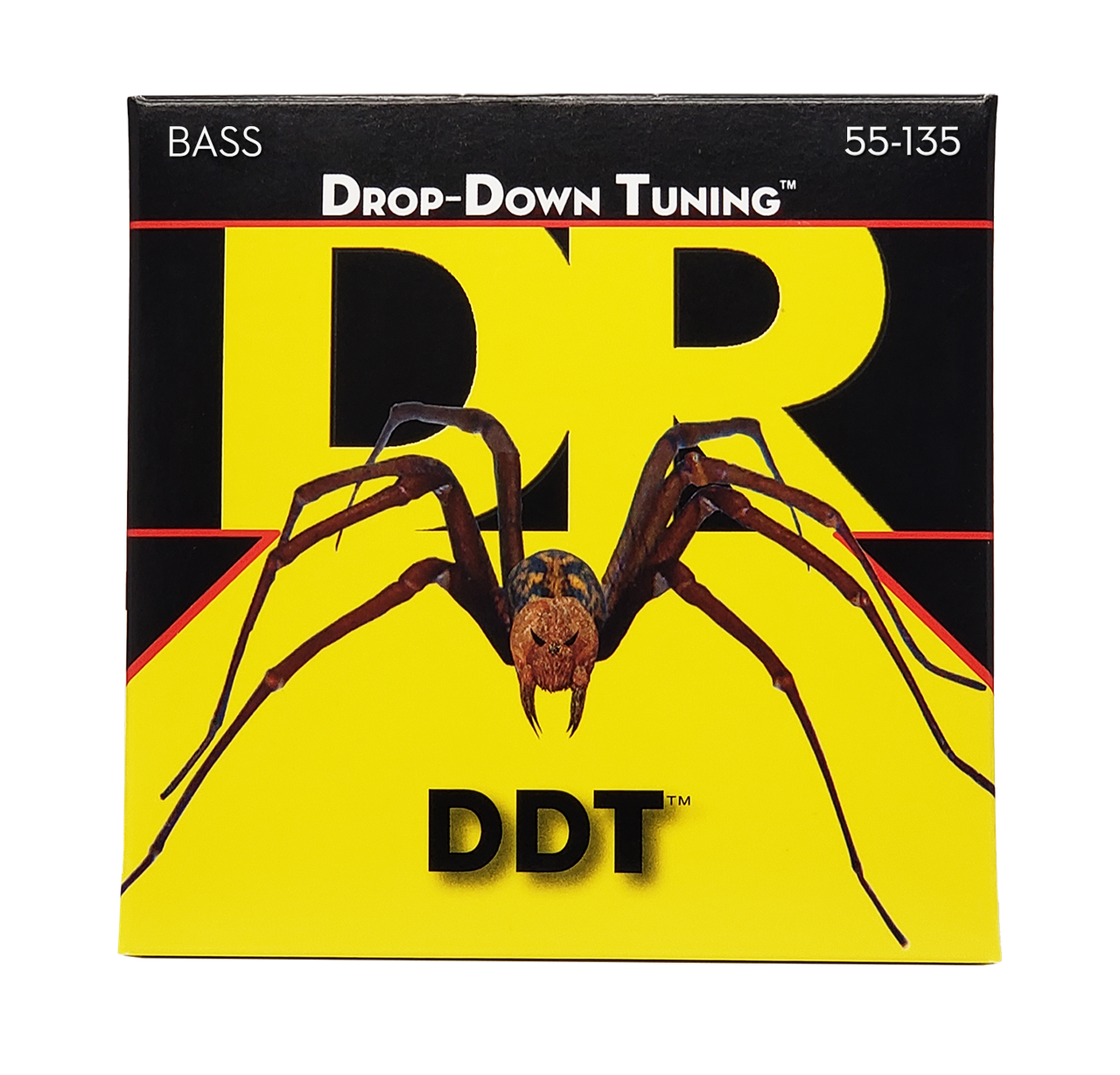 DR DDT DDT5-55 Drop Down Tuning Bass Guitar Strings: 5-String Extra Heavy 55-135