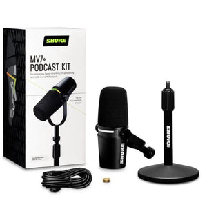 Shure MOTIV MV7+ Microphone Bundle - Black