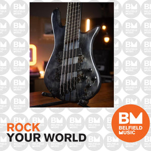 Spector NS Dimension 5 Bass Guitar Multiscale 5-String Limited Edition Black w/ EMGs - NSDM5BPB