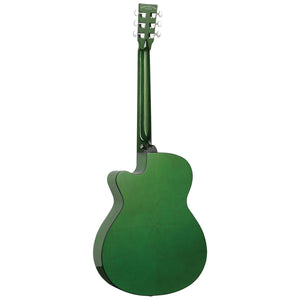 Tanglewood Azure Acoustic Guitar Superfolk Pacific Walnut Aurora Green Gloss w/ Cutaway & Pickup